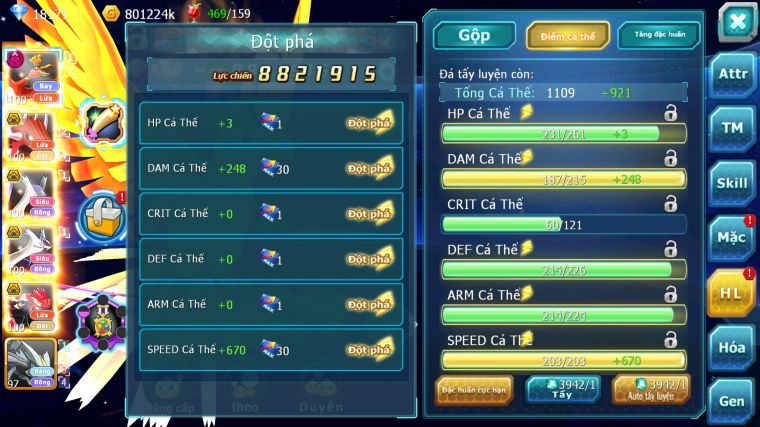 MÃ : #TTS5018 - SV 1688 - 18K KC - HOOH DYNAMAX QVLD BC CẶP LATI BC GROUDON BC UNVOA MES