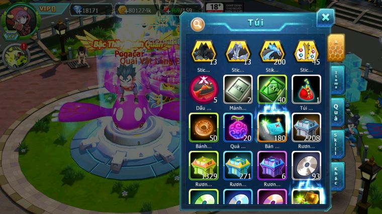 MÃ : #TTS5018 - SV 1688 - 18K KC - HOOH DYNAMAX QVLD BC CẶP LATI BC GROUDON BC UNVOA MES