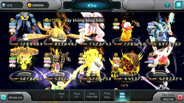 MÃ : #TTS5016 - SV 1599 - V13 - ROBOT XANH BÁ CHỦ KYOGRE BC PALKIA BC TEAM ĐIỆN BC TAPU BULU BC NHIỀU PET BC