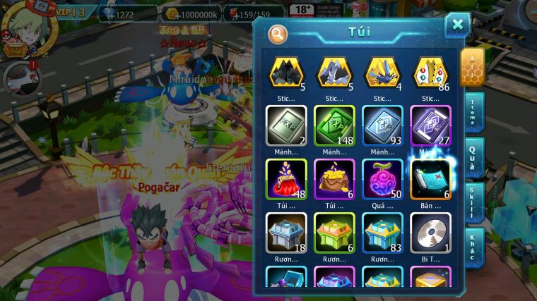 MÃ : #TTS5016 - SV 1599 - V13 - ROBOT XANH BÁ CHỦ KYOGRE BC PALKIA BC TEAM ĐIỆN BC TAPU BULU BC NHIỀU PET BC