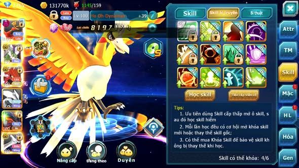 MÃ : #TTS5034 - SV1784 - V12 - TOP 40 - HOOH DYNAMAX THẦN GIÓ BC QVLD BC CẶP LATI BC NHIỀU PET HT