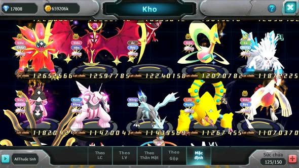 MÃ : #TTS5031 - SV 159 - TOP2 - WHITE CỘNG HƯỞNG DYNAMAX FULL SS CỰC KHỦNG BLACK CH DYNAMAX RAYQUAZA BC HOOH DYNAMAX UNVOA NHIỀU PET BÁ CHỦ NGON