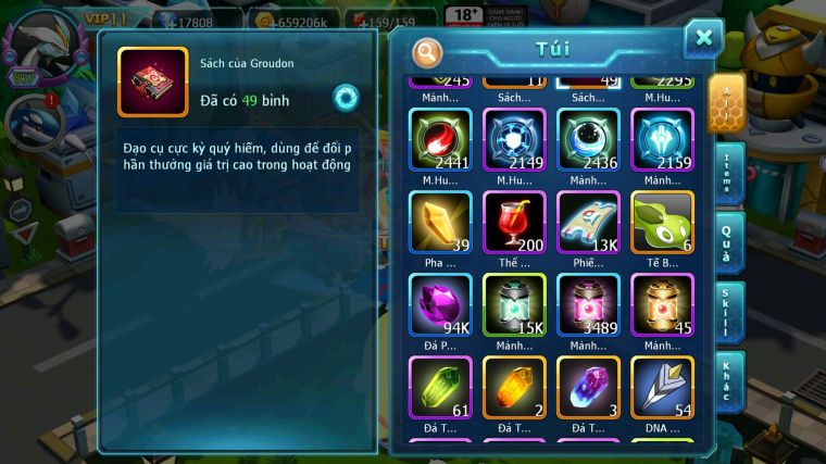 MÃ : #TTS5031 - SV 159 - TOP2 - WHITE CỘNG HƯỞNG DYNAMAX FULL SS CỰC KHỦNG BLACK CH DYNAMAX RAYQUAZA BC HOOH DYNAMAX UNVOA NHIỀU PET BÁ CHỦ NGON