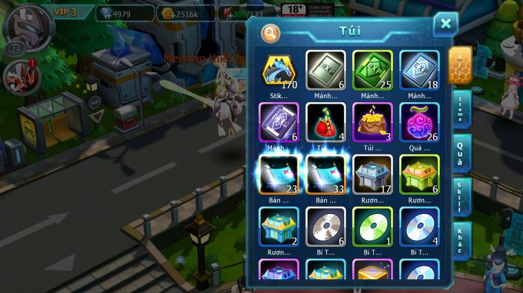 MÃ : #TTS5037 - SV 1733 - V3 - MEW GIÁP BÁ CHỦ JIRACHI  CELEBI LUGIA TAPU LELE