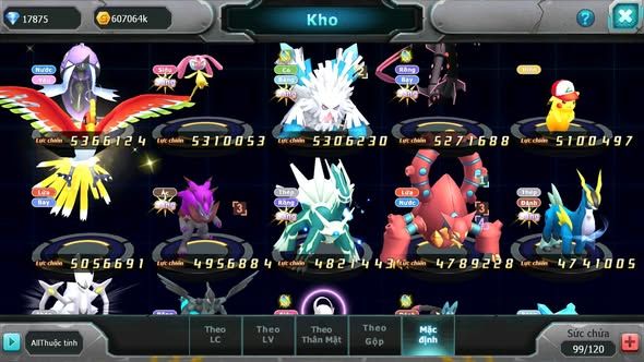 MÃ : #TTS5043 - SV 1024 - TOP 17 - 4K1 SÁCH - 100 MẢNH W CH PALKIA CỘNG HƯỞNG CẶP CÁ BÁ CHỦ WB BC UNVOA CẶP LATI BC QUÁ NGON