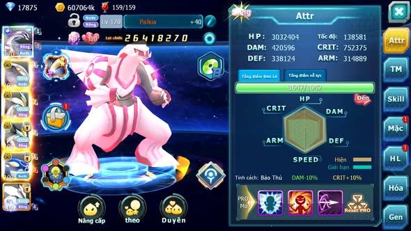 MÃ : #TTS5043 - SV 1024 - TOP 17 - 4K1 SÁCH - 100 MẢNH W CH PALKIA CỘNG HƯỞNG CẶP CÁ BÁ CHỦ WB BC UNVOA CẶP LATI BC QUÁ NGON