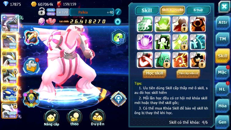 MÃ : #TTS5043 - SV 1024 - TOP 17 - 4K1 SÁCH - 100 MẢNH W CH PALKIA CỘNG HƯỞNG CẶP CÁ BÁ CHỦ WB BC UNVOA CẶP LATI BC QUÁ NGON