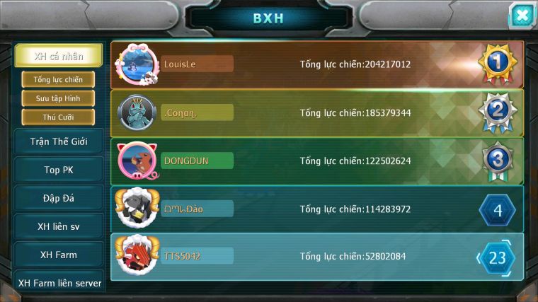 MÃ : #TTS5042 - SV1194 - TOP 23 - HOOH CH DYNAMAX DIANCIE DYNAMX YVETAL THẦN GIÓ BC QVLD BC NHIỀU PET BC