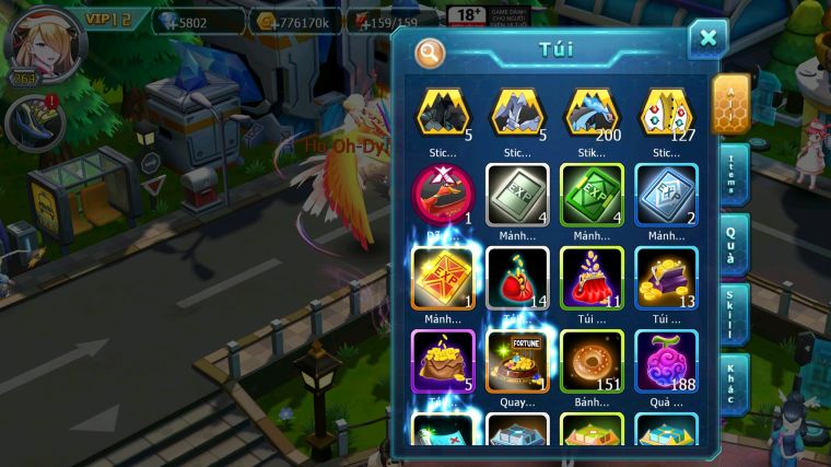 MÃ : #TTS5041 - SV 1553 - TOP 37 - V12 - HOOH CH DYNAMAX YVETAL BC THẦN GIÓ BC MEW GIÁP BC CẶP LATI BC