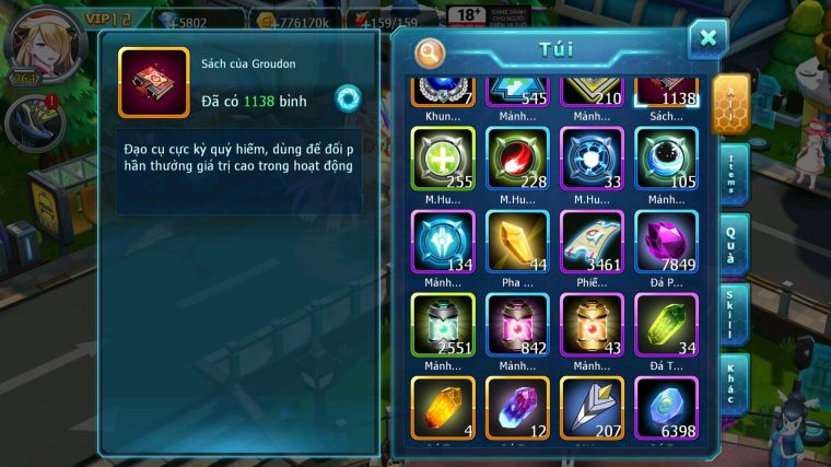 MÃ : #TTS5041 - SV 1553 - TOP 37 - V12 - HOOH CH DYNAMAX YVETAL BC THẦN GIÓ BC MEW GIÁP BC CẶP LATI BC