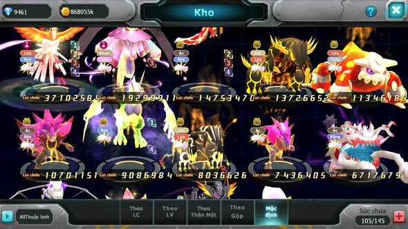 MÃ : #TTS5049 - SV916 - TOP18 - HOOH CH DYNAMAX LC SIÊU KHỦNG DIANCIE DYNAMAX YVETAL BC QVLD BC YVETAL BC NHIỀU PET HT