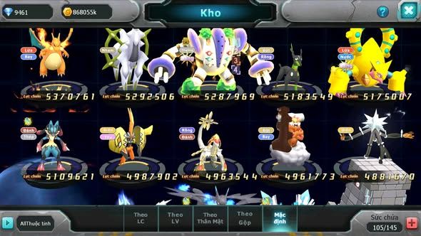 MÃ : #TTS5049 - SV916 - TOP18 - HOOH CH DYNAMAX LC SIÊU KHỦNG DIANCIE DYNAMAX YVETAL BC QVLD BC YVETAL BC NHIỀU PET HT