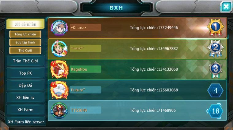 MÃ : #TTS5049 - SV916 - TOP18 - HOOH CH DYNAMAX LC SIÊU KHỦNG DIANCIE DYNAMAX YVETAL BC QVLD BC YVETAL BC NHIỀU PET HT