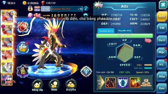 MÃ : #TTS5047 - SV1610 - V15 - TOP 27 - 48K KC - KORAIDON BÁ CHỦ HOOH DYANAMX YVETAL BC QVLD BC THẦN GIÓ BC CẶP LATI BC QUÁ NGON