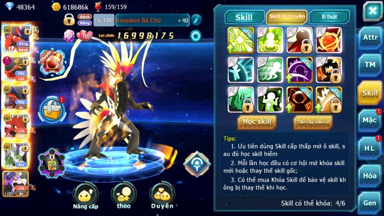 MÃ : #TTS5047 - SV1610 - V15 - TOP 27 - 48K KC - KORAIDON BÁ CHỦ HOOH DYANAMX YVETAL BC QVLD BC THẦN GIÓ BC CẶP LATI BC QUÁ NGON