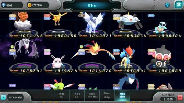 MÃ : #TTS5070 -SV 1779 - V9 QVLD BC THẦN GIÓ BC HOOH YVETAL DRAK HOOH LUGIA