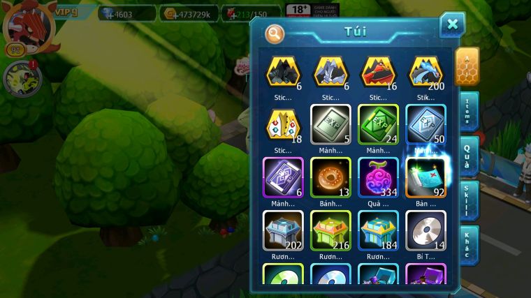 MÃ : #TTS5070 -SV 1779 - V9 QVLD BC THẦN GIÓ BC HOOH YVETAL DRAK HOOH LUGIA