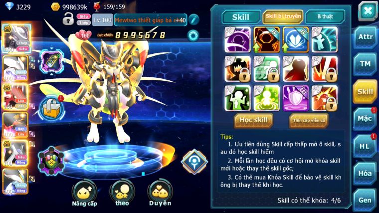 MÃ : #TTS5069 -SV1002 - MEW GIÁP BC UNVOA QVLD BC CẶP LATI BC HOOH WHITE V4