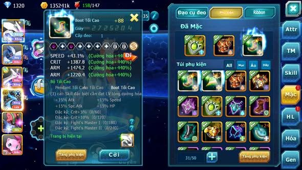 MÃ : #TTS5075 - SV 1762 - V3 - UNVOA LUGIA LATI MEGA CHAR BÁ CHỦ