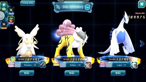 MÃ : #TTS5074 - SV 1849 - V5 - LUGIA RAIKOU SUICUN GROUDON