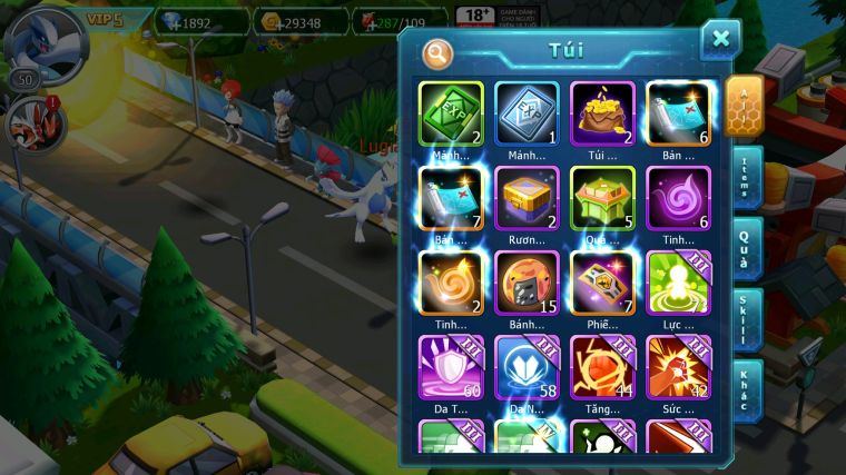 MÃ : #TTS5074 - SV 1849 - V5 - LUGIA RAIKOU SUICUN GROUDON