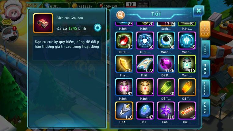 MÃ : #TTS5073 - SV 1735 - TOP 24 - V12 - 1K3 SÁCH - NIHILEGO DYNAMAX KYOGRE RẮN BĂNG QVLD BC QUÁ NGON