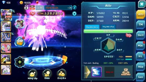 MÃ : #TTS5072 - SV 1586 - DRAK HOOH PALKIA PR DIGAL MES RAIKOU LUGIA LATI