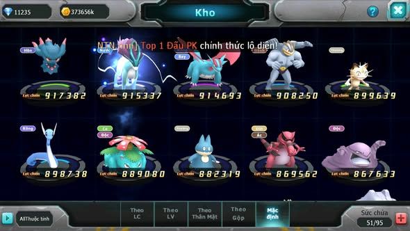 MÃ : #TTS5079 - SV 1764 - 11K KC - 2K8 SÁCH - UNVOA HOOH CẶP LATI GROUDON VICTINI