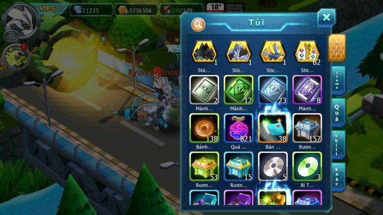 MÃ : #TTS5079 - SV 1764 - 11K KC - 2K8 SÁCH - UNVOA HOOH CẶP LATI GROUDON VICTINI