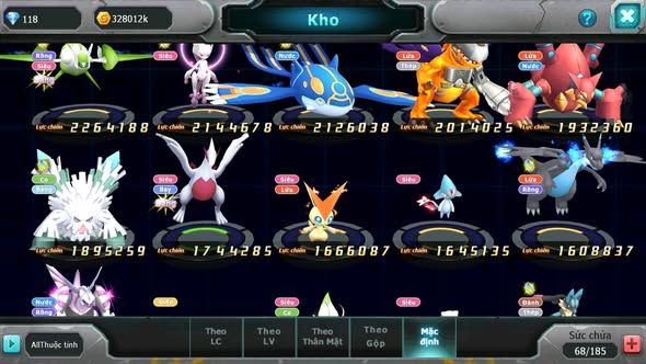 MÃ : #TTS5076 - SV 1727 - TOP41 - V14 UNVOA BÁ CHỦ WB BÁ CHỦ HOOH BC DYNAMAX MEW GIÁP BC RAYQUAZA NHIỀU PET HT