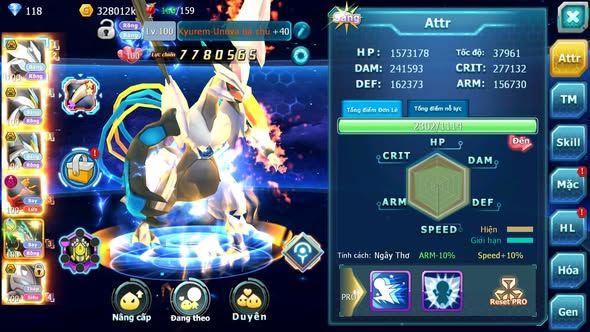 MÃ : #TTS5076 - SV 1727 - TOP41 - V14 UNVOA BÁ CHỦ WB BÁ CHỦ HOOH BC DYNAMAX MEW GIÁP BC RAYQUAZA NHIỀU PET HT