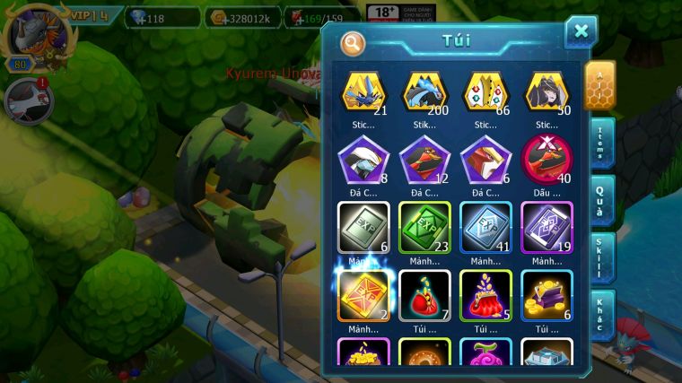 MÃ : #TTS5076 - SV 1727 - TOP41 - V14 UNVOA BÁ CHỦ WB BÁ CHỦ HOOH BC DYNAMAX MEW GIÁP BC RAYQUAZA NHIỀU PET HT