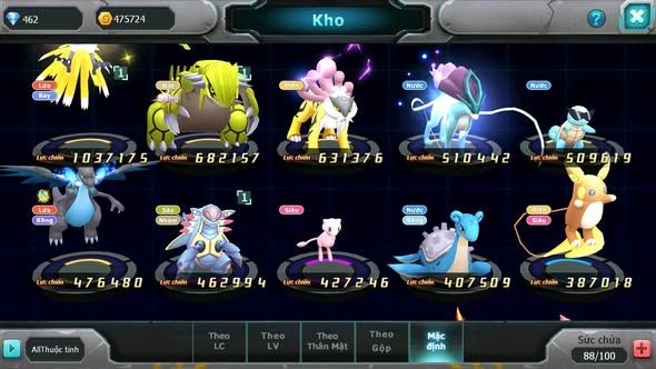 MÃ : #TTS5081 - SV 1837 - V7 - TOP 19 - HOOH GROUDON RAIKOU SUICUN AMDLO