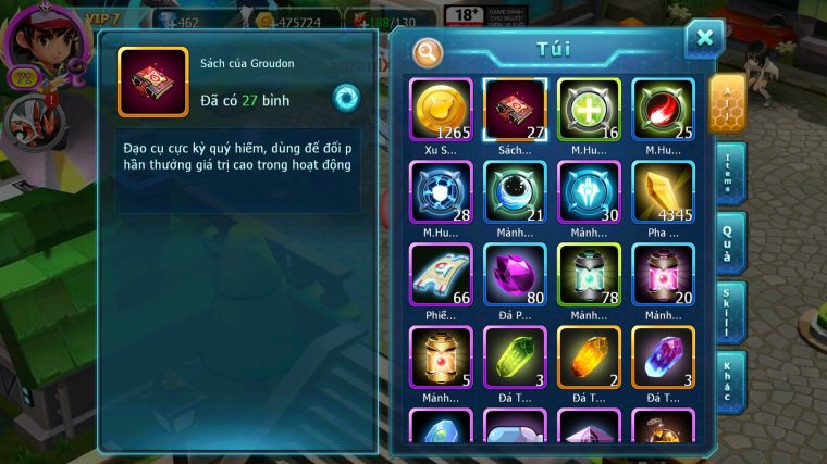 MÃ : #TTS5081 - SV 1837 - V7 - TOP 19 - HOOH GROUDON RAIKOU SUICUN AMDLO