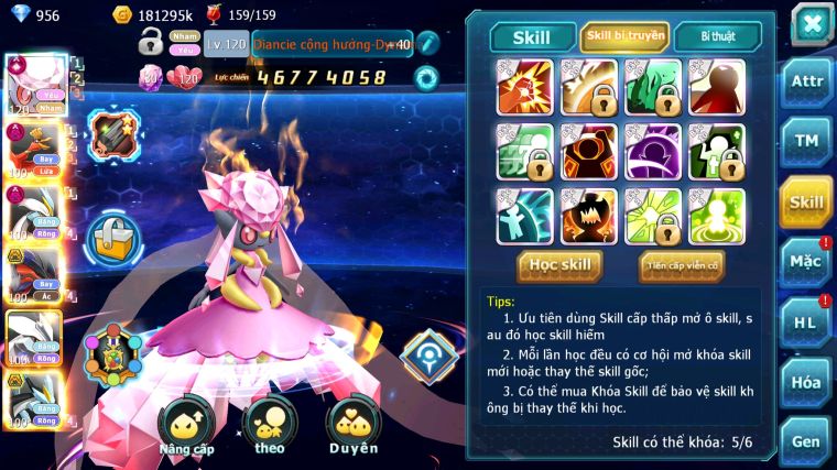 MÃ : #TTS5085 - SV 66 - TOP 15 - DIANCIE CH DYNAMAX HOOH DYNAMAX WHITE DYNAMAX YVETAL BC UNVOA BLACK BC NHIỀU PET BÁ CHỦ NGON LÀNH