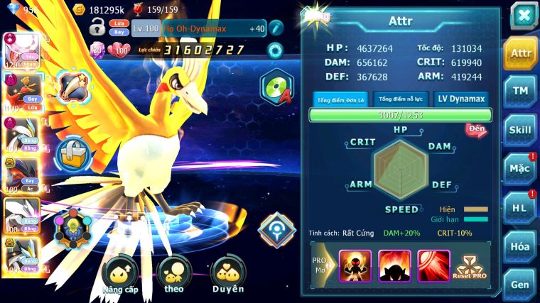 MÃ : #TTS5085 - SV 66 - TOP 15 - DIANCIE CH DYNAMAX HOOH DYNAMAX WHITE DYNAMAX YVETAL BC UNVOA BLACK BC NHIỀU PET BÁ CHỦ NGON LÀNH