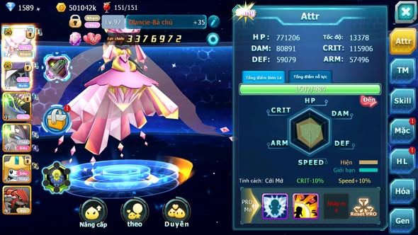 MÃ : #TTS5098 - SV 1695 - V6 - DIANCIE BC TAPU FINI BC XERM MEW GIÁP GROUDON NHIỀU PET HT