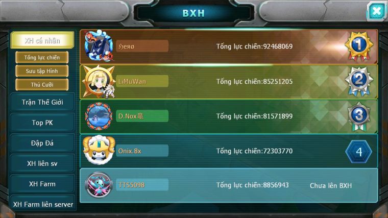 MÃ : #TTS5098 - SV 1695 - V6 - DIANCIE BC TAPU FINI BC XERM MEW GIÁP GROUDON NHIỀU PET HT