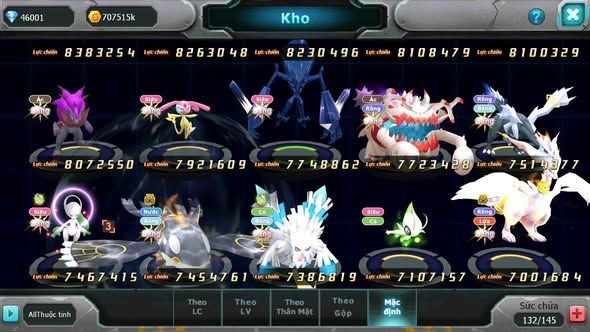 MÃ : #TTS5096 - SV 538- TOP11 - 46K KC - 3K5 SÁCH - V14 - HOOH DYNAMXA HOOPA BÁ CHỦ RAYQUAZA BC LUGIA CỘNG HƯỞNG UNVOA WB BC NHIỀU PET BÁ CHỦ