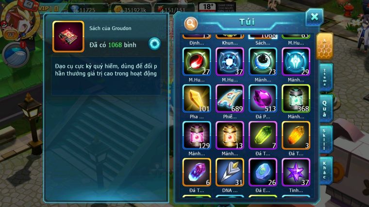 MÃ : #TTS5112 - SV 1791 - V10 - 1K SÁCH - UNVOA CẶP LATI BÁ CHỦ LUGIA RAIKOY KYOGRE