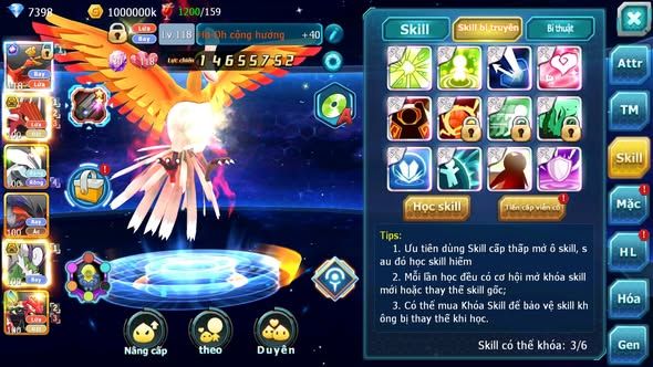 MÃ : #TTS5122 - SV 1440 - V8 - HOOH CỘNG HƯỞNG QVLD BÁ CHỦ UNVOA YVETAL THẦN GIÓ BC GROUDON HENTRAN NHIỀU PET HUYỀN THOẠI