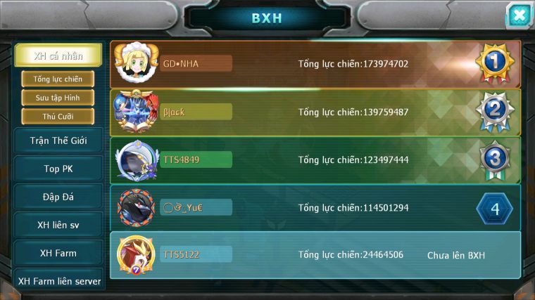 MÃ : #TTS5122 - SV 1440 - V8 - HOOH CỘNG HƯỞNG QVLD BÁ CHỦ UNVOA YVETAL THẦN GIÓ BC GROUDON HENTRAN NHIỀU PET HUYỀN THOẠI