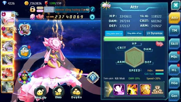 MÃ : #TTS5121 - SV 1162 - V13 - TOP 36 - DIANCIE CỘNG HƯỞNG DYNAMAX HOOH DYNAMAX HOOH DYNAMAX PALKIA BÁ CHỦ XERM BC QVLD BC NHIỀU PET HUYỀN THOẠI