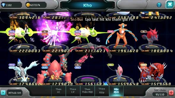 MÃ : #TTS5140 - SV 1420 - V12 - WHTE DYNAMAX HOOH BC UNVOA BLACK BC THẦN GIÓ BC LUGIA BC CẶP LATI BC NHIỀU PET HT