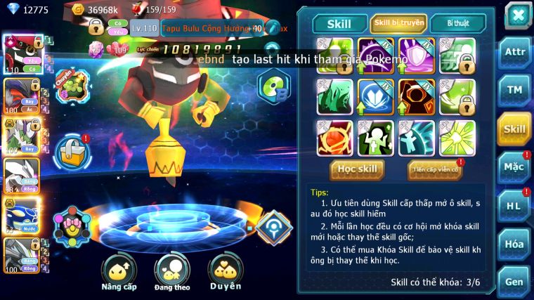 MÃ : #TTS5137 - SV 1719 V12- TOP32 - TAPU BULU CỘNG HƯỞNG YVETAL THẦN GIÓ BC UNVOA BUILD CỰC HAY