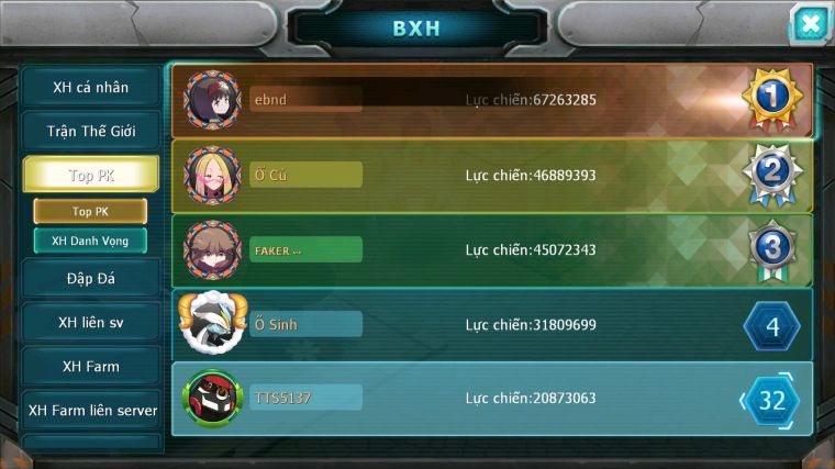 MÃ : #TTS5137 - SV 1719 V12- TOP32 - TAPU BULU CỘNG HƯỞNG YVETAL THẦN GIÓ BC UNVOA BUILD CỰC HAY