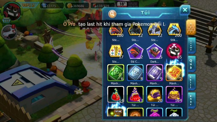 MÃ : #TTS5137 - SV 1719 V12- TOP32 - TAPU BULU CỘNG HƯỞNG YVETAL THẦN GIÓ BC UNVOA BUILD CỰC HAY