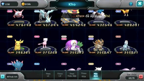 MÃ : #TTS5135 - SV1527 - HOOH LUGIA GROUDON ARC NHAM UNVOA