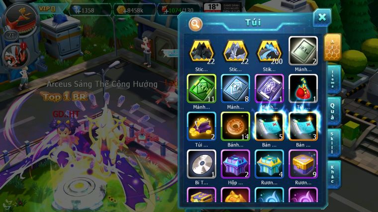 MÃ : #TTS5135 - SV1527 - HOOH LUGIA GROUDON ARC NHAM UNVOA