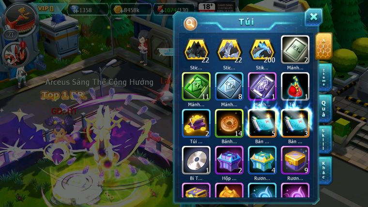 MÃ : #TTS5135 - SV1527 - HOOH LUGIA GROUDON ARC NHAM UNVOA